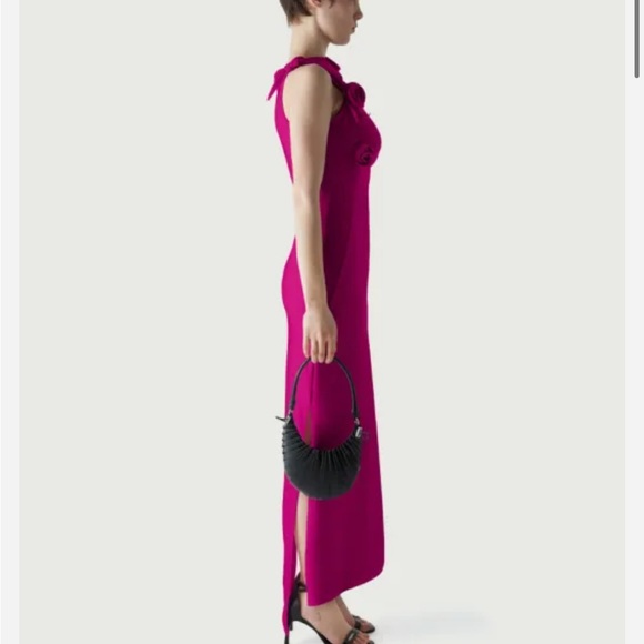 🌺 Coperni asymmetric flower gown in raspberry 🌺 - Picture 7 of 7